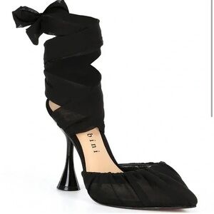 Gianni Bini Henzlee Chiffon Wrap-Up pointed  Dress Pumps